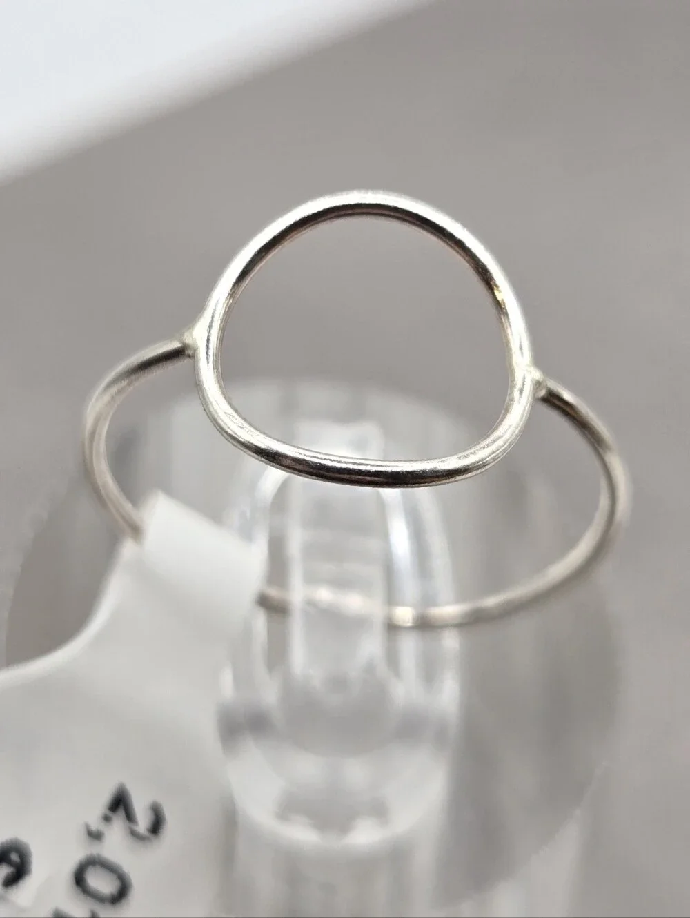 Sterling Silver Ring Wire Circle Outline Size sz6 Fairy Boho Dainty Delicate 925